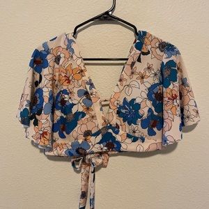 Zara Floral Crop Top